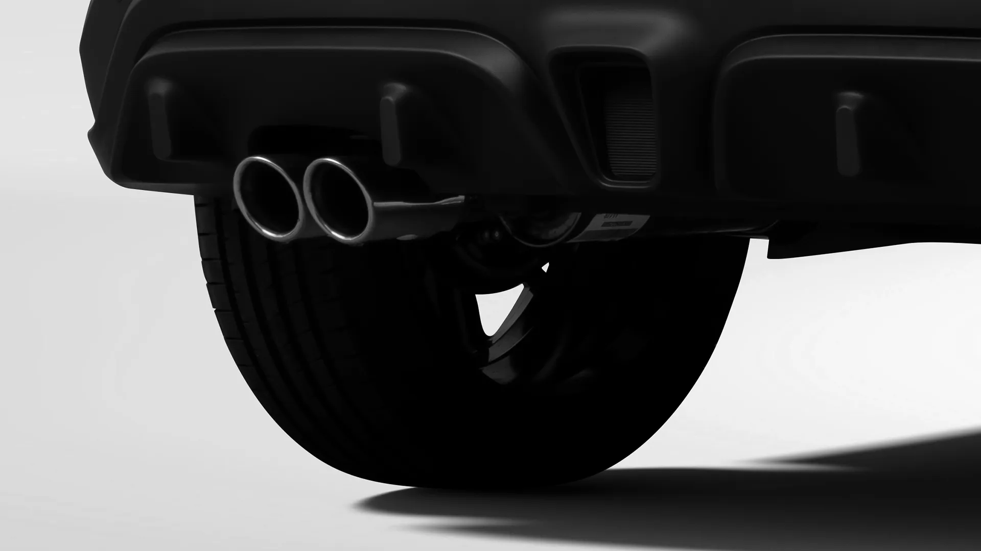 Visão lateral de Pulse Abarth na cor preta em fundo branco.